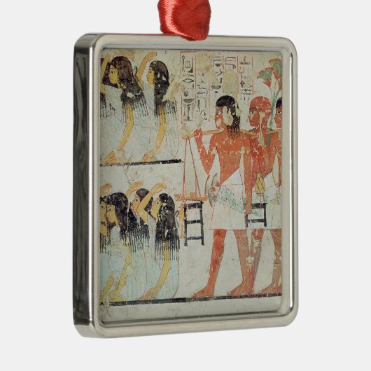 Groepen van rouwenden bij de begrafenis metalen ornament (Rechts)