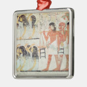 Groepen van rouwenden bij de begrafenis metalen ornament (Links)