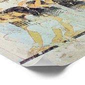 Groepen van rouwenden bij de begrafenis poster (Hoek)