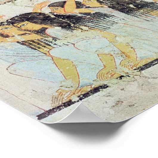 Groepen van rouwenden bij de begrafenis poster (Hoek)