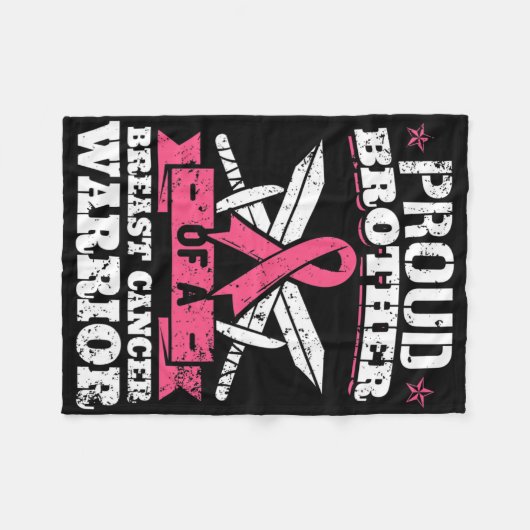 Groeperbroeder van borstkanker Roze waren Fleece Deken (Voorkant (Horizontaal))