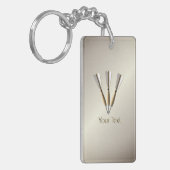 Groeperd ontwerp voor kunstontwerp persoonlijk sleutelhanger (Voorkant Links)