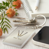 Groeperd ontwerp voor kunstontwerp persoonlijk sleutelhanger (Voorkant Rechts)