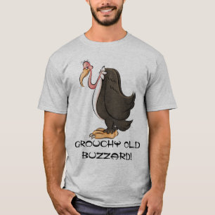 Groeperig oud buzzard grappig t-shirt