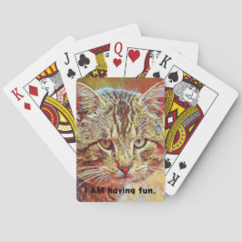 Groeperige Big Cat Funny-speelkaarten Pokerkaarten