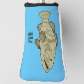 Groeperige illustratie van de cartoon golfheadcover (Draai 90)