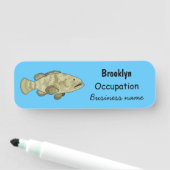 Groeperige illustratie van de cartoon naamplaatje (In situ)