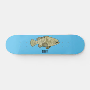 Groeperige illustratie van de cartoon persoonlijk skateboard