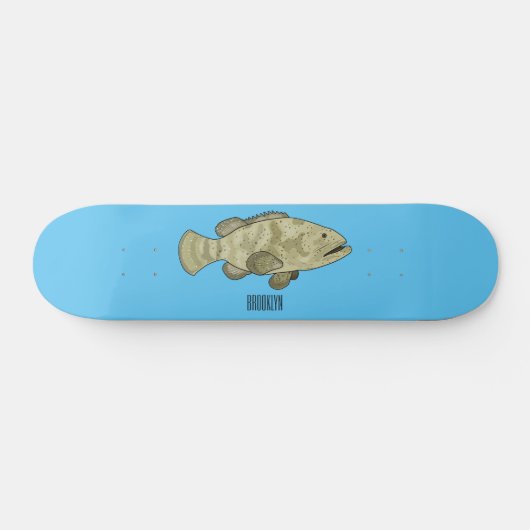 Groeperige illustratie van de cartoon persoonlijk skateboard (Horizontaal)
