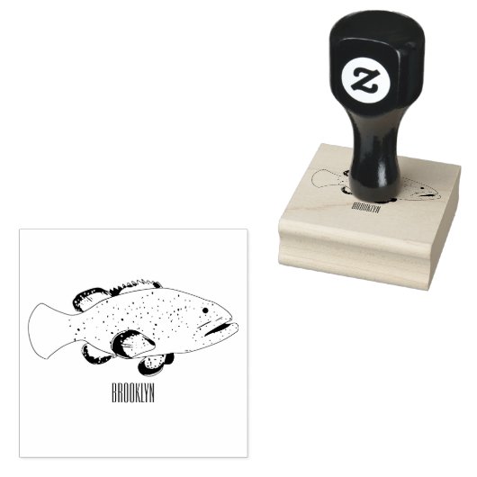 Groeperige illustratie van de cartoon rubberstempel (Gestempeld)