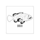 Groeperige illustratie van de cartoon rubberstempel (Afrduk)