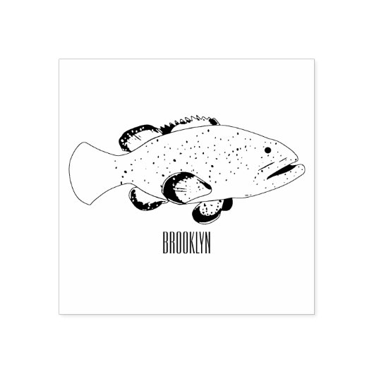 Groeperige illustratie van de cartoon rubberstempel (Afrduk)