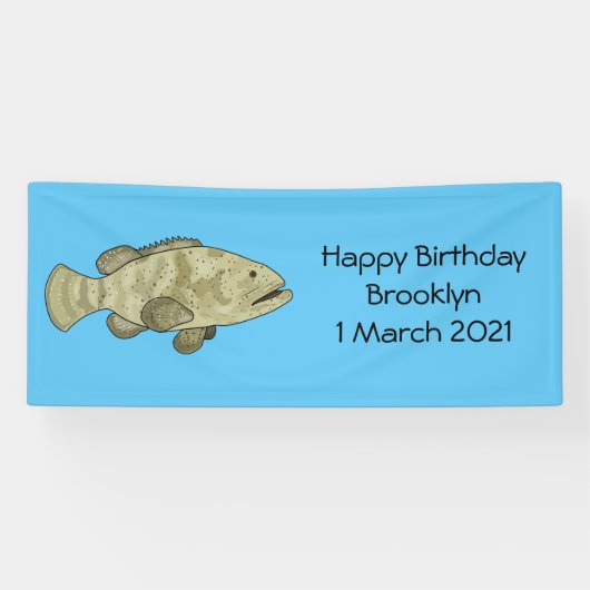 Groeperige illustratie van de cartoon spandoek (Horizontaal)