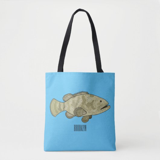 Groeperige illustratie van de cartoon tote bag (Voorkant)