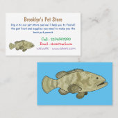 Groeperige illustratie van de cartoon visitekaartje (Voorkant / Achterkant)