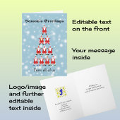 Groepering aangepaste structuur van santas feestdagen kaart