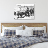 Groepering goudprospectors foto canvas afdruk (Insitu (Slaapkamer))