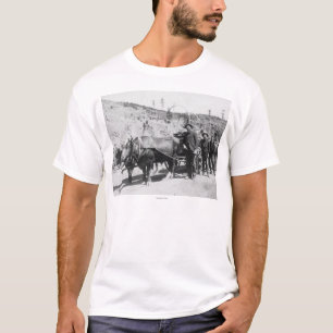 Groepering goudprospectors foto t-shirt