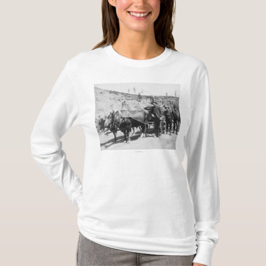 Groepering goudprospectors foto t-shirt (Voorkant)