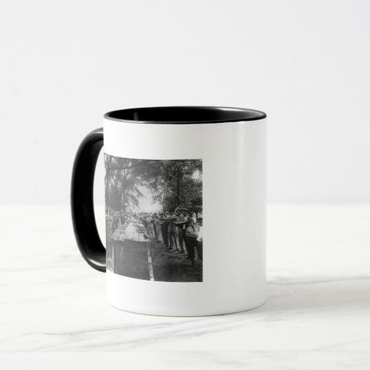 Groepering grote stukken watermeloen mok (Voorkant links)