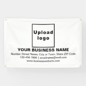 Groepering van bedrijfskapitaal op witte rechthoek spandoek (Horizontaal)