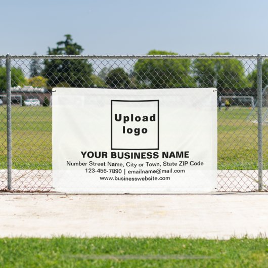 Groepering van bedrijfskapitaal op witte rechthoek spandoek (Insitu)