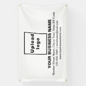 Groepering van bedrijfskapitaal op witte rechthoek spandoek (Verticaal)