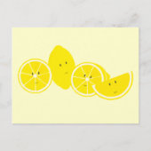 Groepering van citroenkarakters briefkaart (Voorkant)