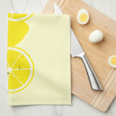 Groepering van citroenkarakters theedoek (Quarter Fold)