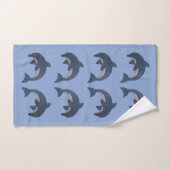 Groepering van de Dark Blue-dolfijnen Bad Handdoek (Handdoek)