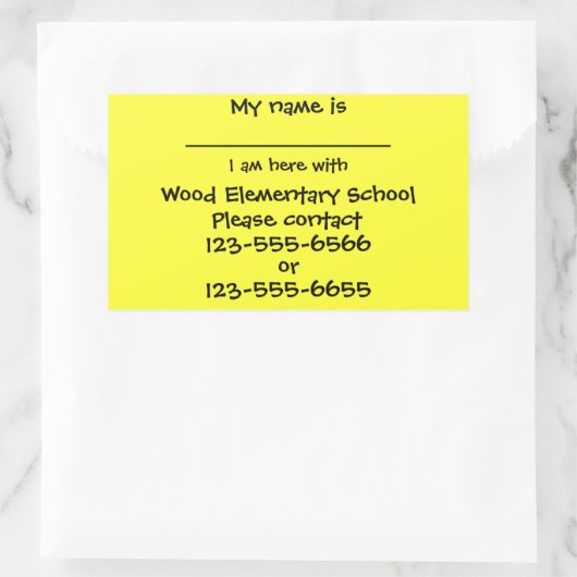 Groepering van de sticker (Tas)