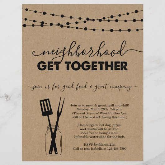 Groepering verzamelen gezamenlijke uitnodigingsbro flyer (Voorkant)