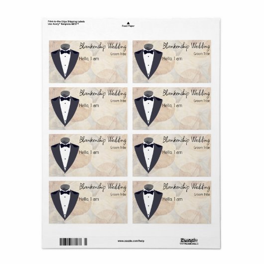 Groepering verzamelen Naam label rand rand label (Full Sheet)