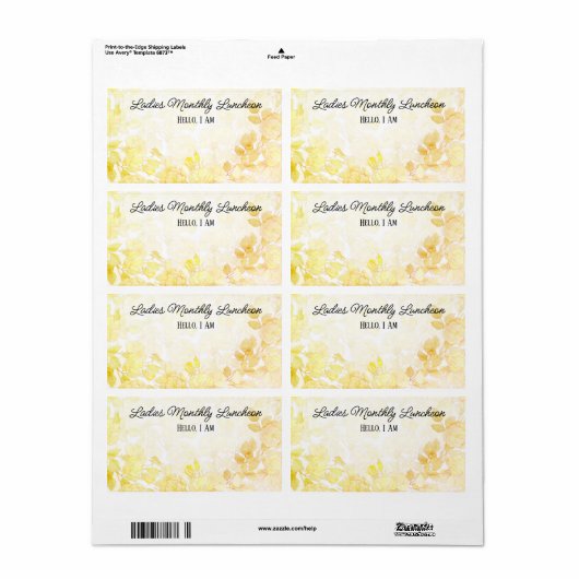 Groepering verzamelen Naam label rand rand label (Full Sheet)