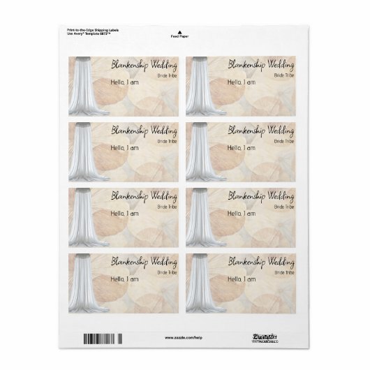 Groepering verzamelen Naam label rand rand label (Full Sheet)