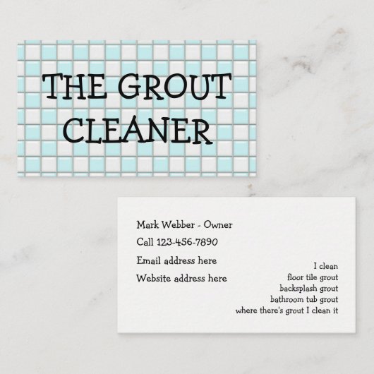 Groeperingsservice Visitekaartje (Voorkant / Achterkant)