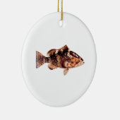 Groepervis Keramisch Ornament (Rechts)