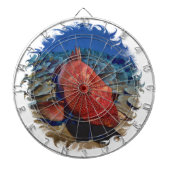 Groepervis op koraalgolfbal dartbord (Voorkant)