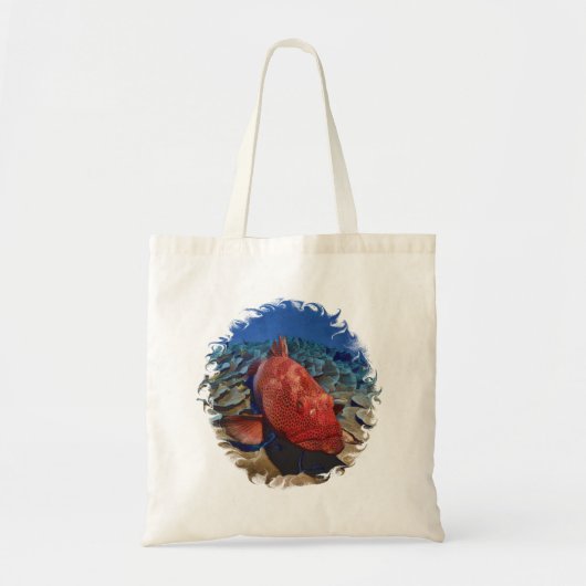 Groepervissen op koraal tote bag (Voorkant)