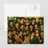 Groepportret van de afschietende onderneming briefkaart (Voorkant / Achterkant)