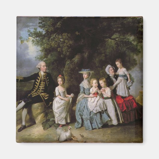 Groepportret van de Colmore Familie Magneet (Voorkant)