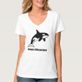 Groep's Officiële Nerd Orca Minimalistische Grafie T-shirt (Voorkant)