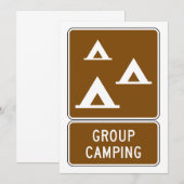 Groepscampingbord Kaart (Voorkant / Achterkant)