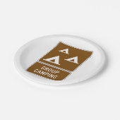 Groepscampingbord Papieren Bordje (Gekanteld)