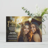 Groepsfeest Afstuderen - Gezamenlijke foto Kaart (Staand voorkant)