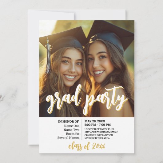 Groepsfeest van het Afstuderen - Joint Afstudeerde Kaart (Voorkant)