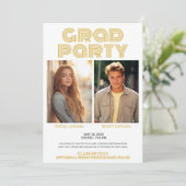 Groepsfeest van het Afstuderen - Joint Afstudeerde Kaart (Staand voorkant)