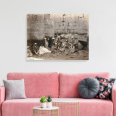 Groepsfoto in de kolf van Karnak, T Canvas Afdruk (Insitu (Woonkamer))