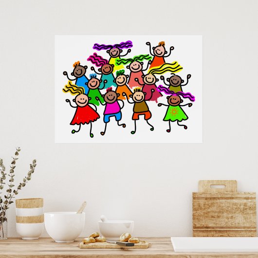 Groepsfoto Poster (Keuken)