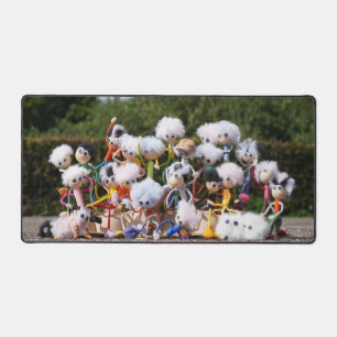 Groepsfoto van de Fubby's. Een vrolijk volkje. Bureaumat